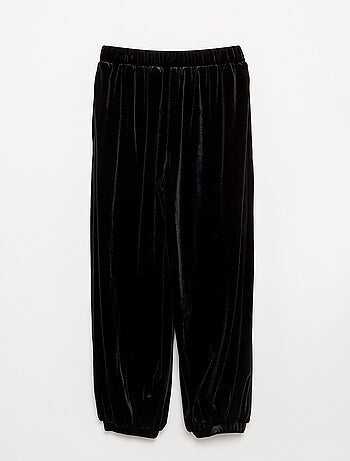Pantalon balloon en velours