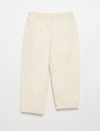 Pantalon barrel fit avec cordons de serrage