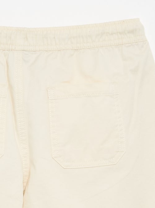 Pantalon barrel fit avec cordons de serrage - Kiabi