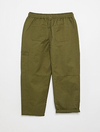 Pantalon barrel fit avec cordons de serrage