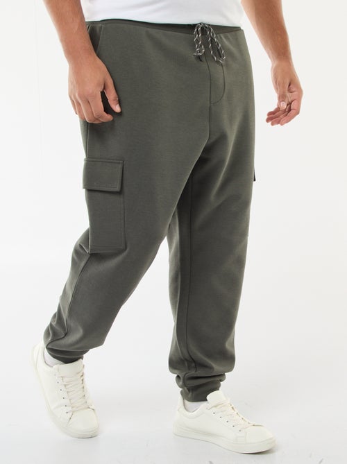 Pantalon bas resserré en coton uni - Kiabi Pantalon bas resserré en coton uni - Kiabi