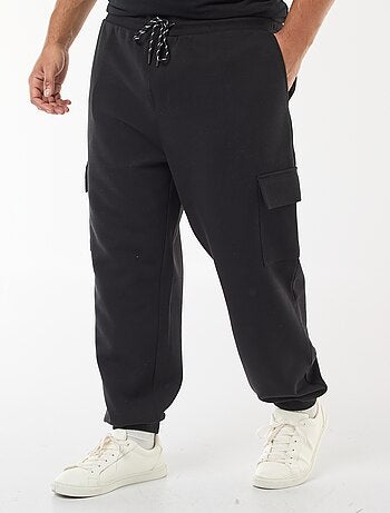 Pantalon bas resserré en coton uni