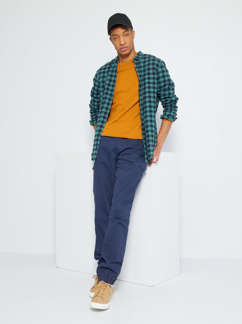 Pantalon battle +1m90 bleu marine - Kiabi