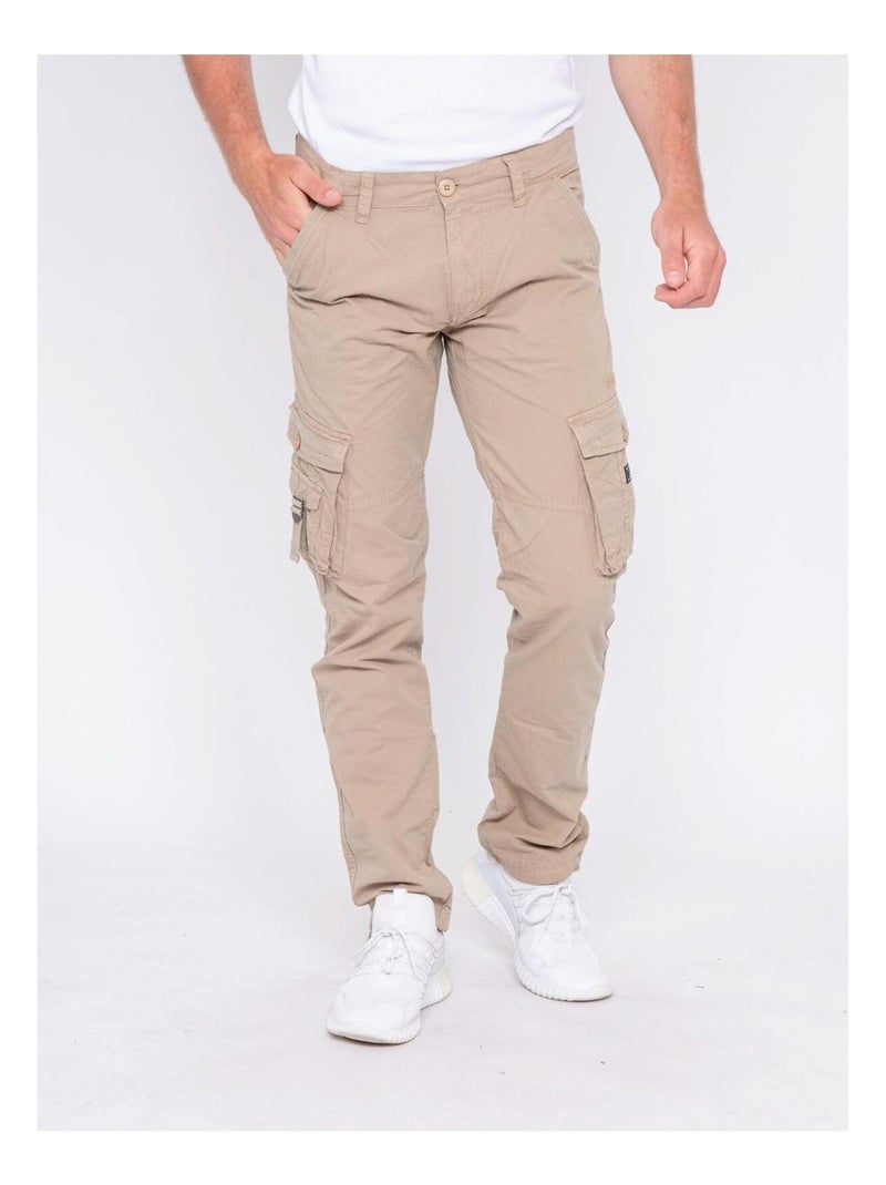Pantalon battle CADELAC Marron - Kiabi