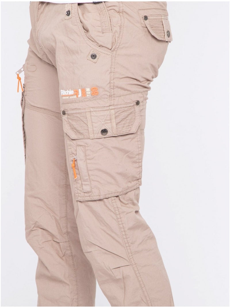 Pantalon battle CAMANO Marron - Kiabi