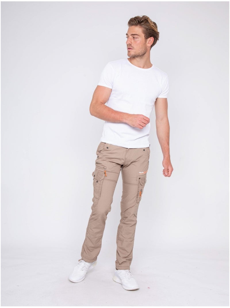 Pantalon battle CAMANO Marron - Kiabi