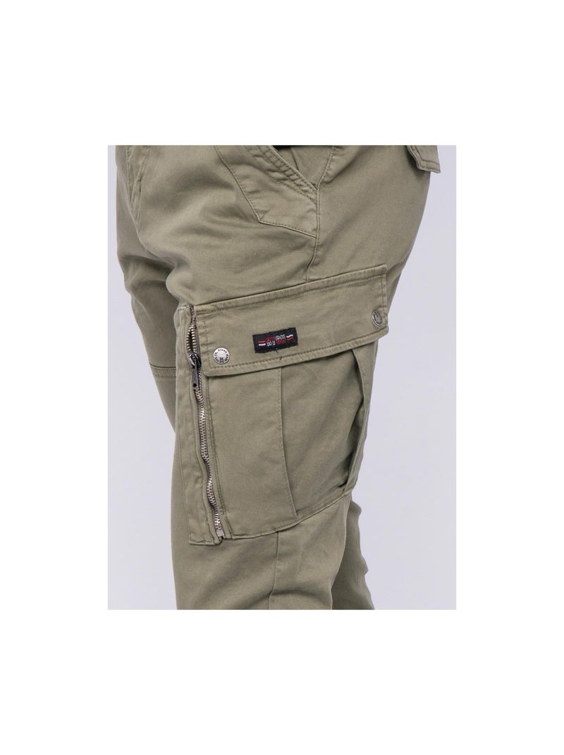 Pantalon battle CANISY Vert kaki clair - Kiabi