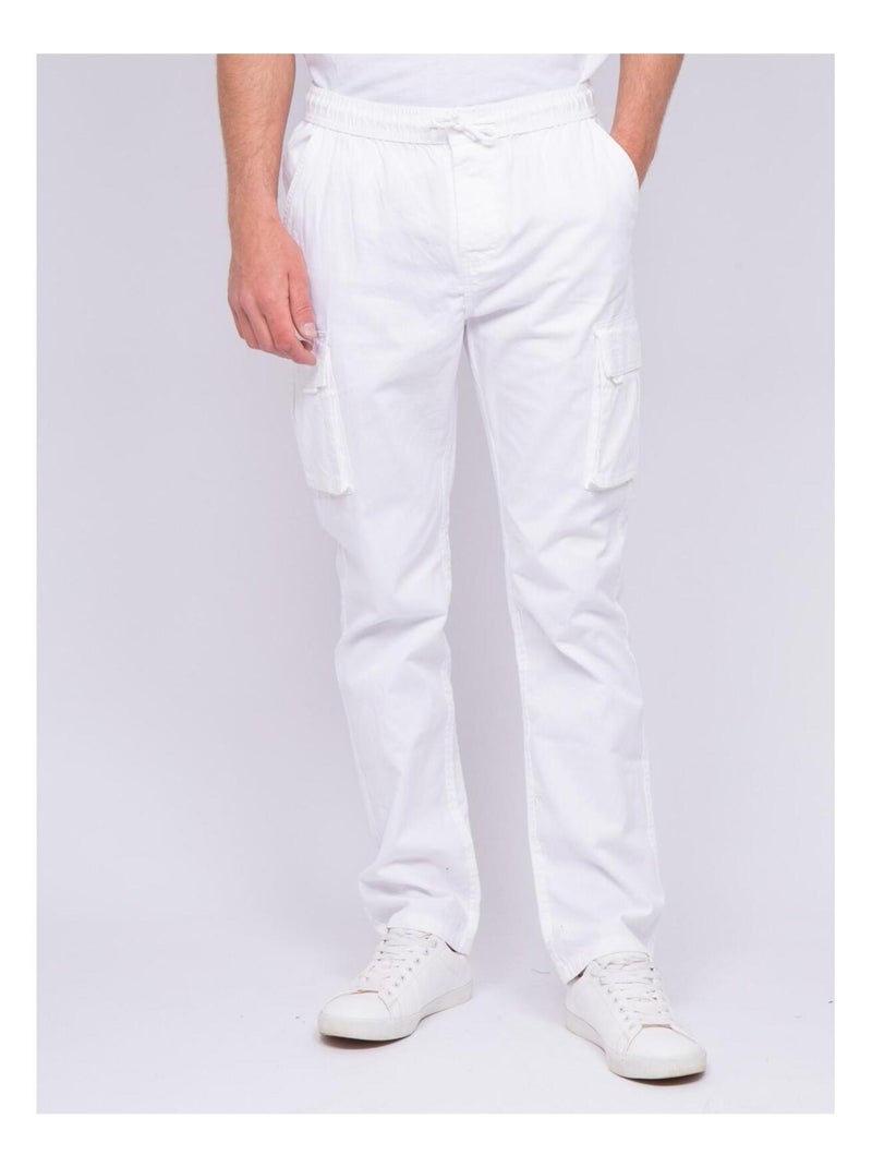 Pantalon battle CORK Blanc - Kiabi