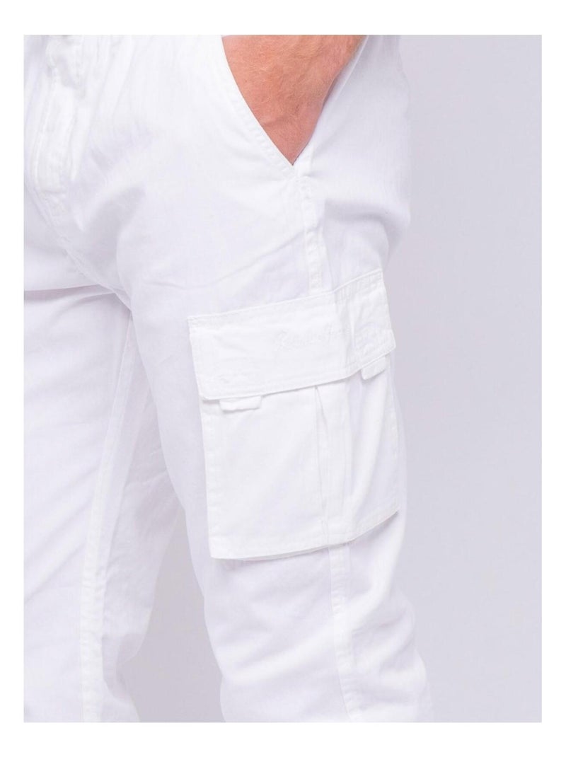 Pantalon battle CORK Blanc - Kiabi