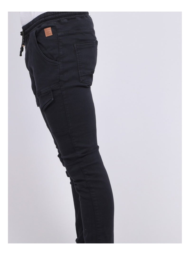 Pantalon battle molleton CLOGO Bleu marine - Kiabi
