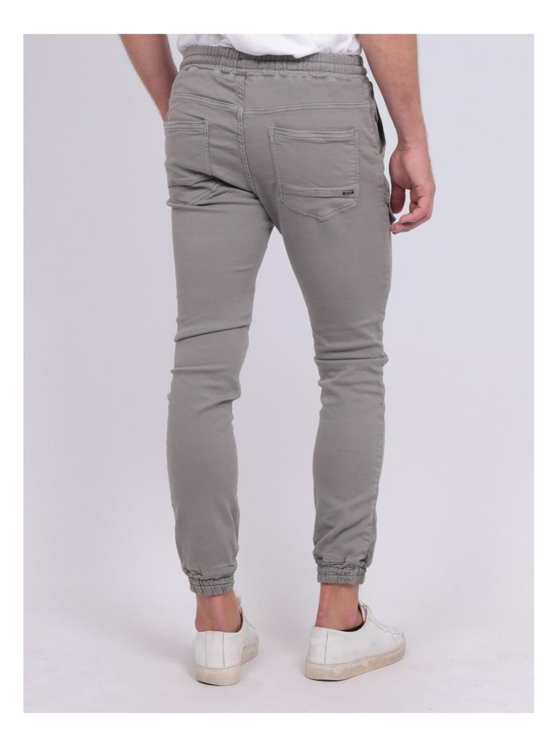 Pantalon battle molleton CLOGO Gris - Kiabi
