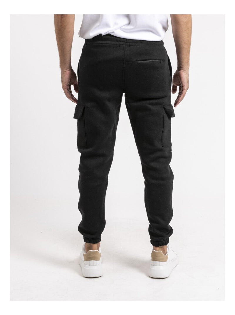 Pantalon battle molleton VITOF Noir - Kiabi