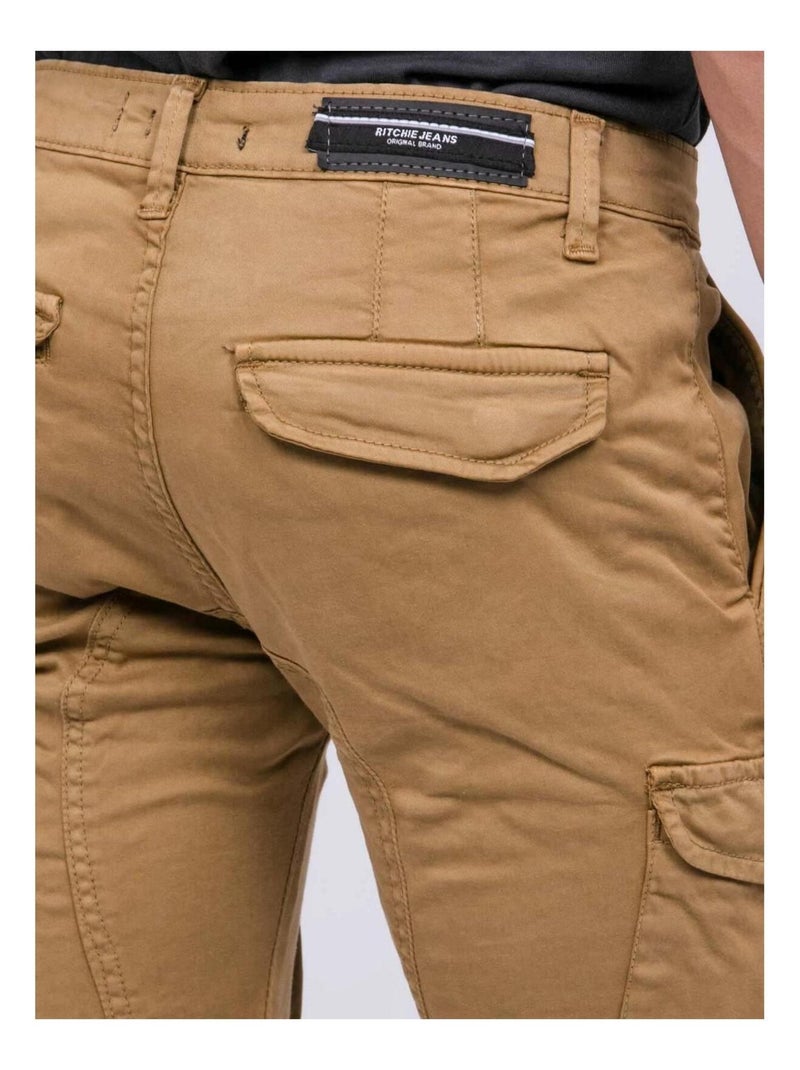 Pantalon battle VAOUR garçon Beige - Kiabi