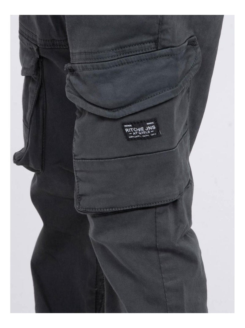 Pantalon battle VAOUR garçon Gris - Kiabi