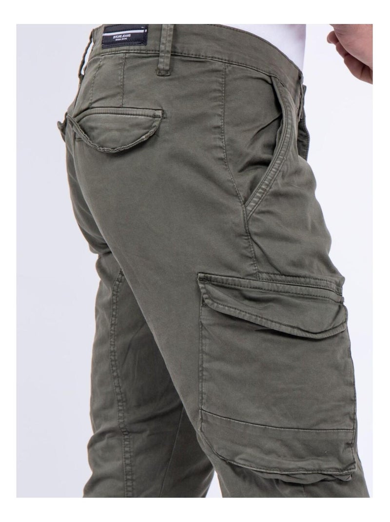 Pantalon battle VAOUR Kaki - Kiabi