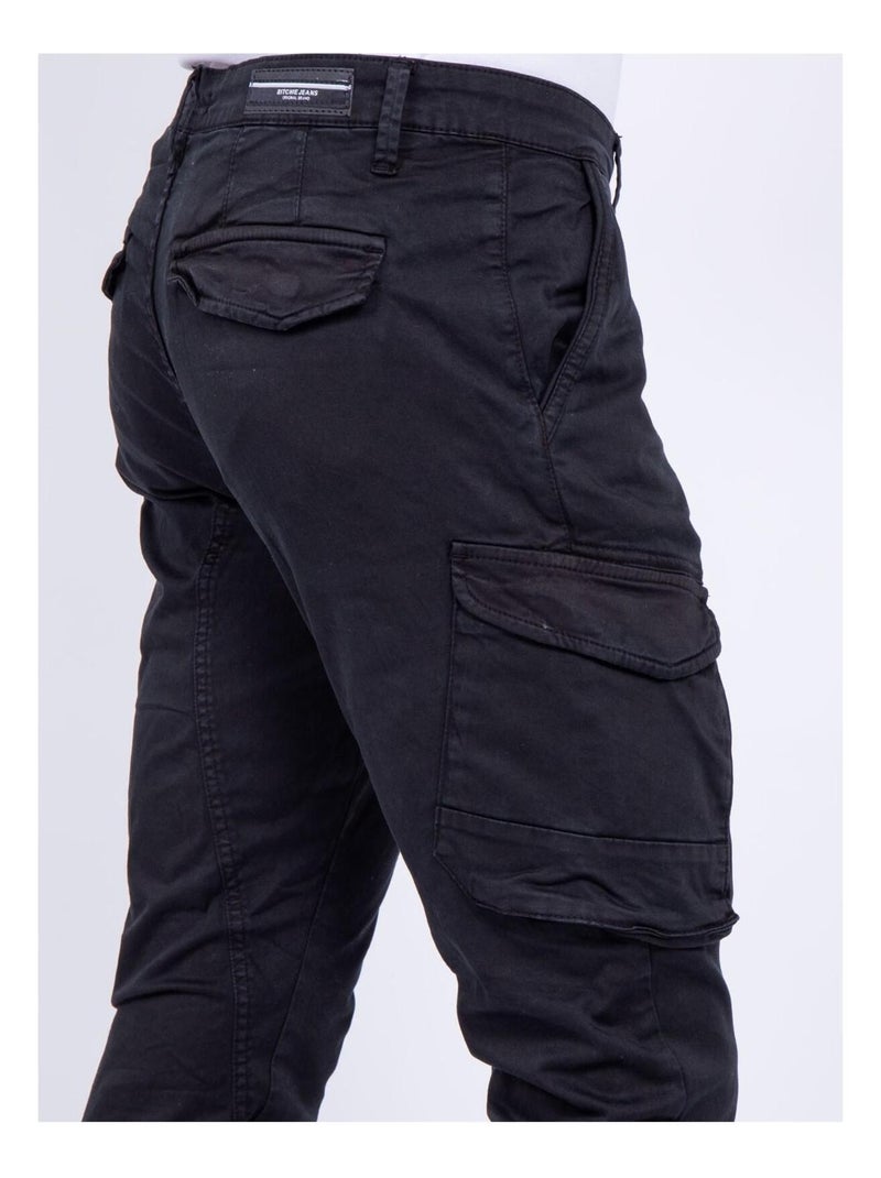 Pantalon battle VAOUR Noir - Kiabi