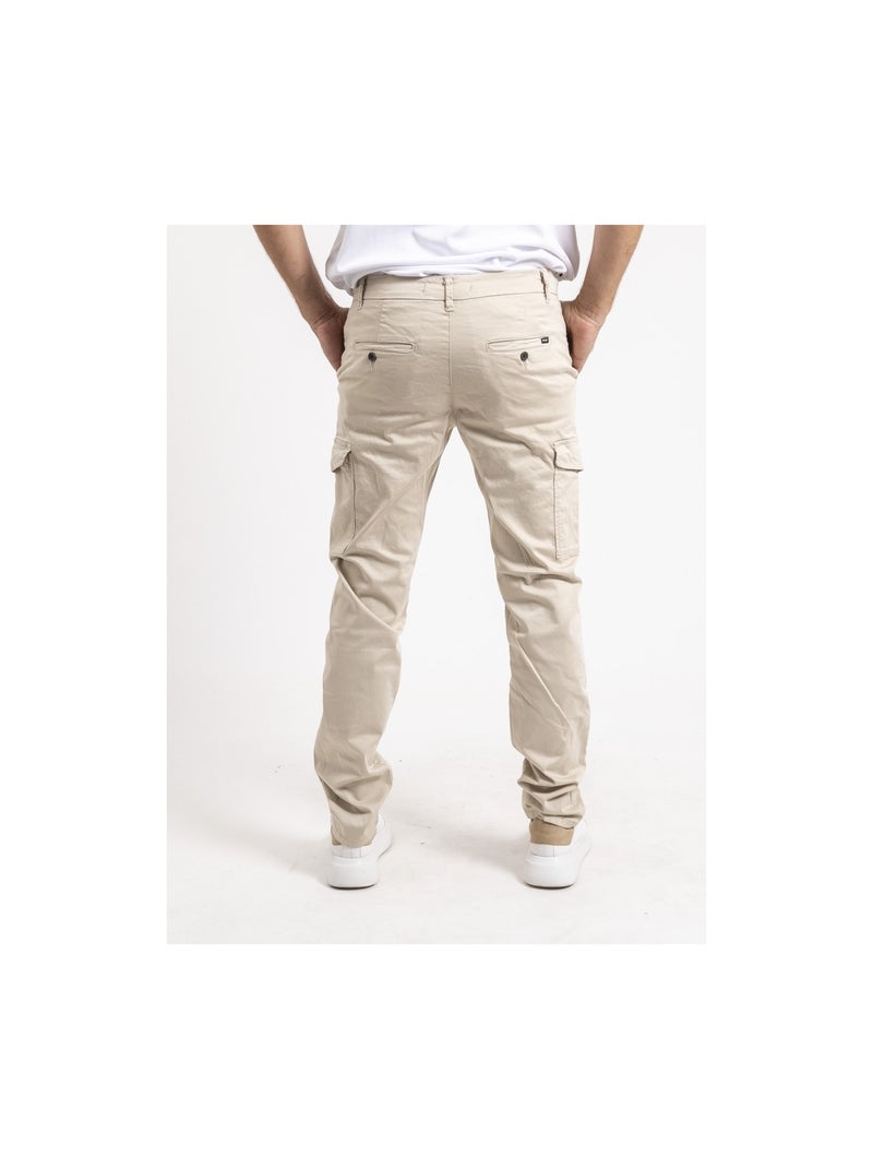 Pantalon battle VAUDREUIL Beige - Kiabi