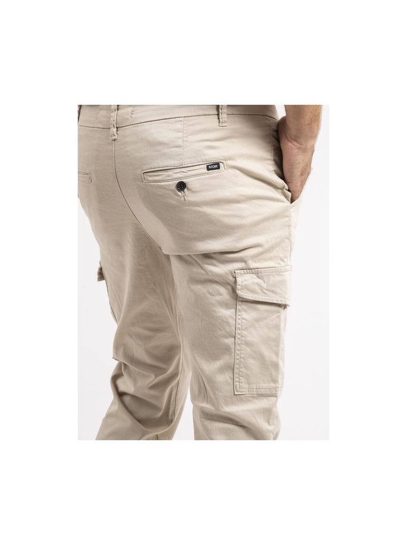 Pantalon battle VAUDREUIL Beige - Kiabi