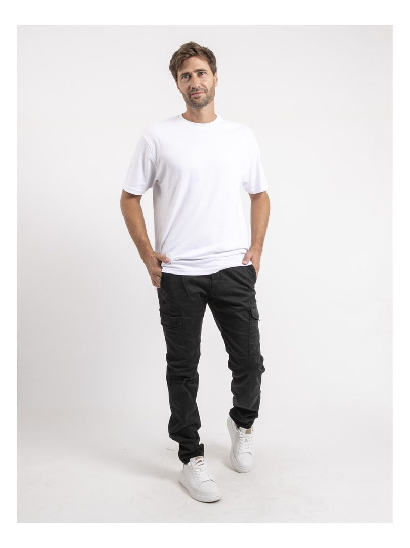 Pantalon battle VAUDREUIL Noir - Kiabi