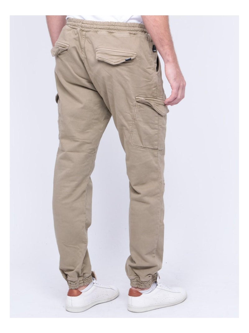 Pantalon battle VLOG Beige - Kiabi