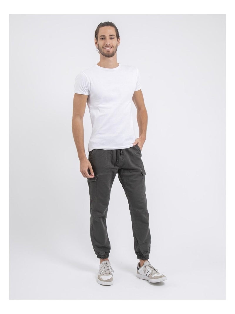 Pantalon battle VLOG Gris foncé - Kiabi