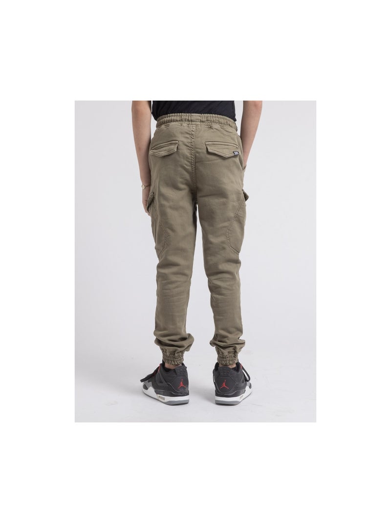 Pantalon battle VLOG-J Kaki - Kiabi