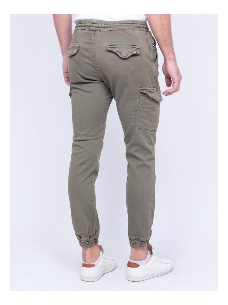 Pantalon battle VLOG Kaki - Kiabi