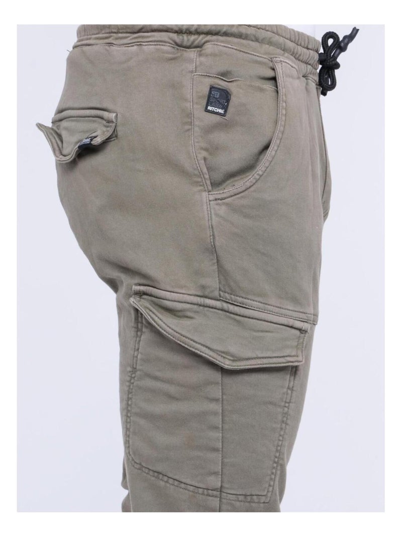 Pantalon battle VLOG Kaki - Kiabi