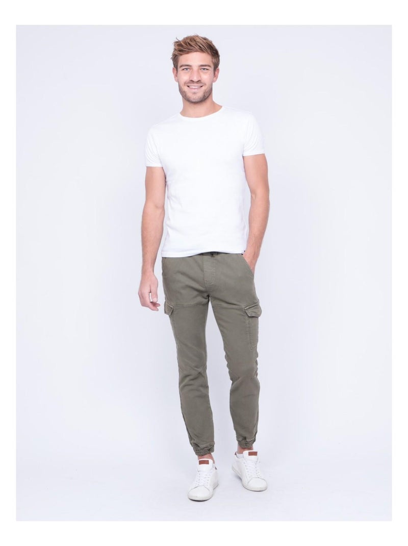 Pantalon battle VLOG Kaki - Kiabi