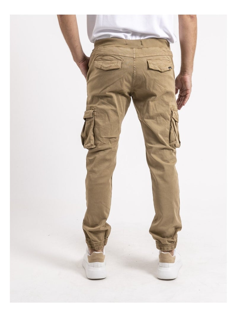 Pantalon battle VONDUKI Beige - Kiabi