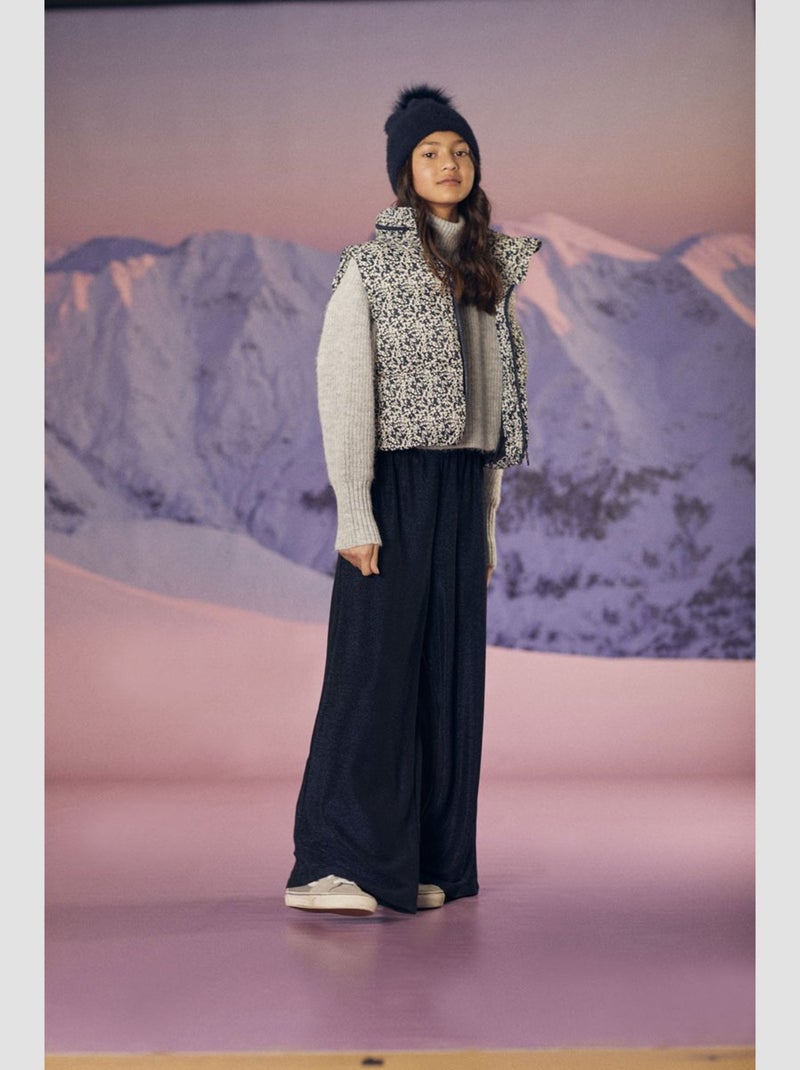 Pantalon BEAGI droite 'Le Temps Des Cerises' Bleu - Kiabi