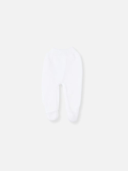 Pantalon bébé à pied en coton biologique - Kiabi