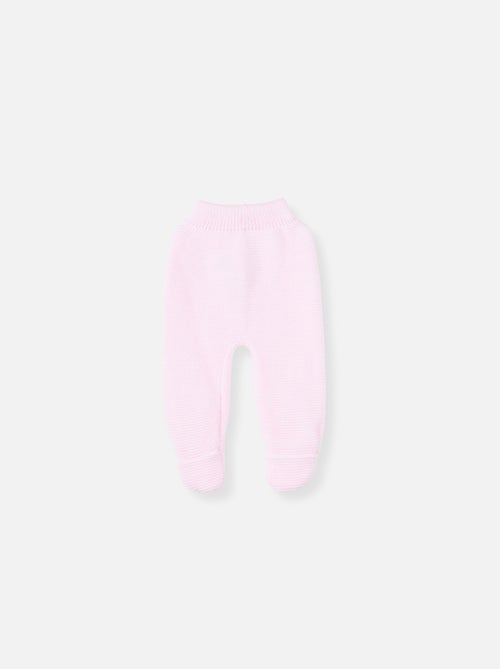 Pantalon bébé à pied en coton biologique - Kiabi Pantalon bébé à pied en coton biologique - Kiabi