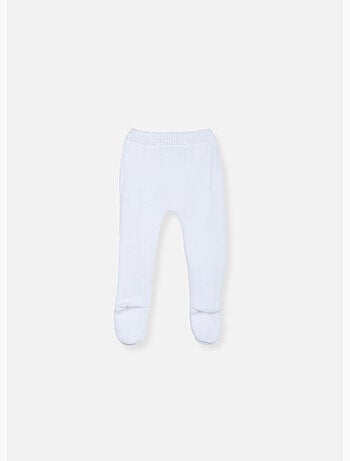 Pantalon bébé à pieds en coton - collection «petits chats»