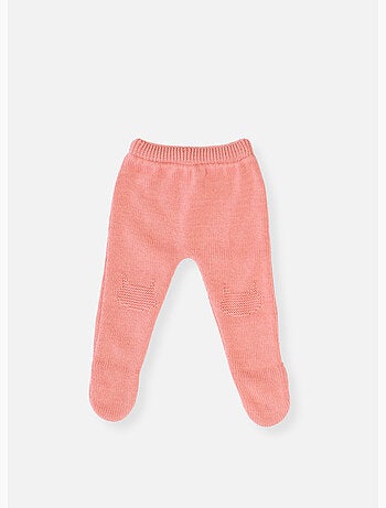 Pantalon bébé à pieds en coton - collection «petits chats»