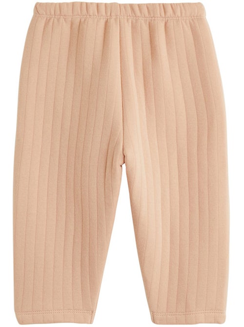 Pantalon bébé en coton matelassé léa - Kiabi