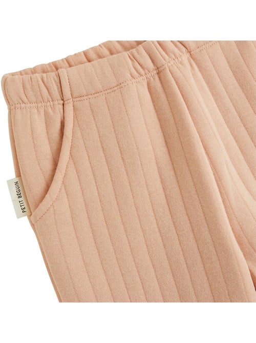 Pantalon bébé en coton matelassé léa - Kiabi