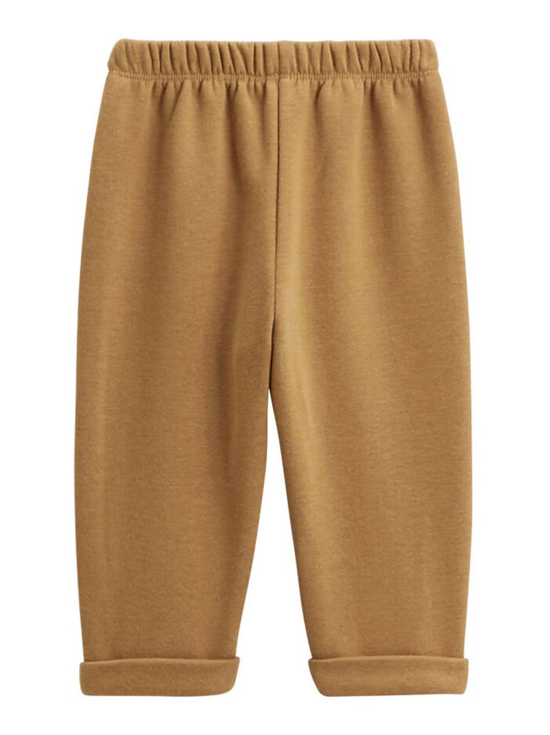Pantalon bébé en molleton Lamascotte Camel - Kiabi