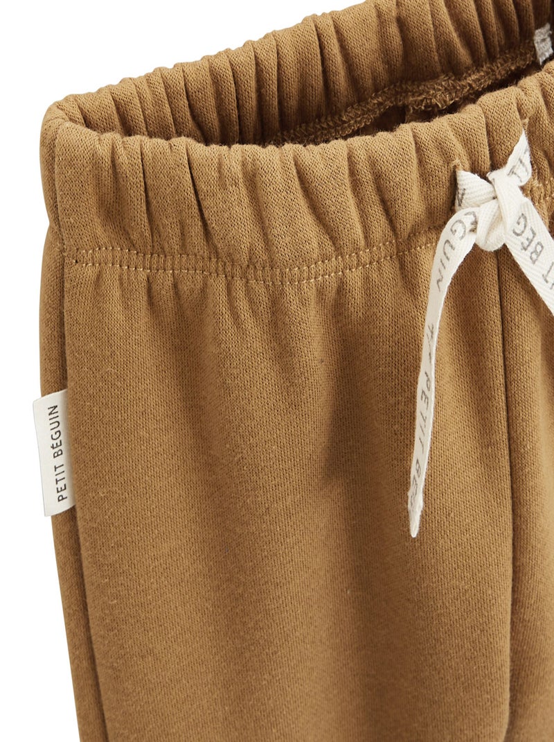 Pantalon bébé en molleton Lamascotte Camel - Kiabi