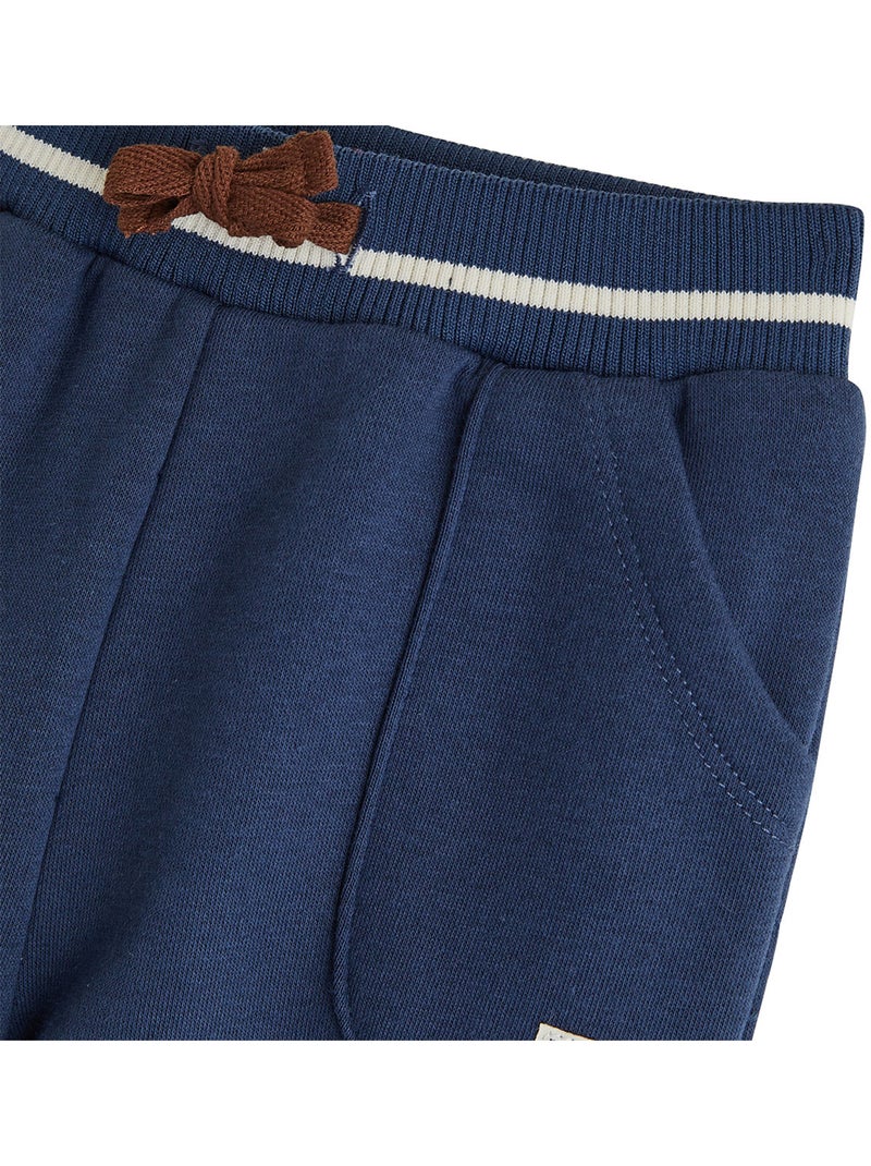 Pantalon bébé en molleton mathéo Bleu - Kiabi