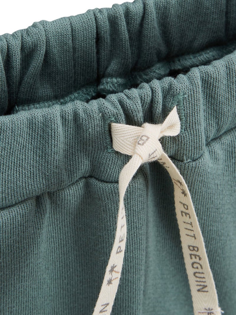 Pantalon bébé en molleton Merlin Kaki - Kiabi