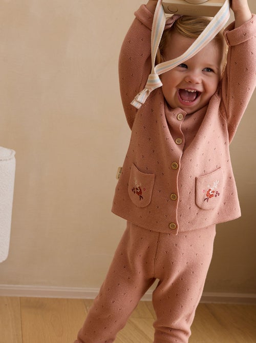 Pantalon bébé en tricot Manouk - Kiabi