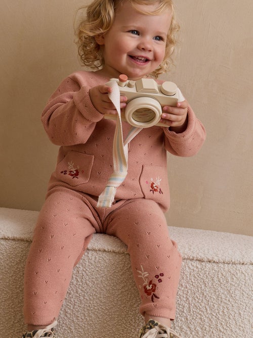 Pantalon bébé en tricot Manouk - Kiabi