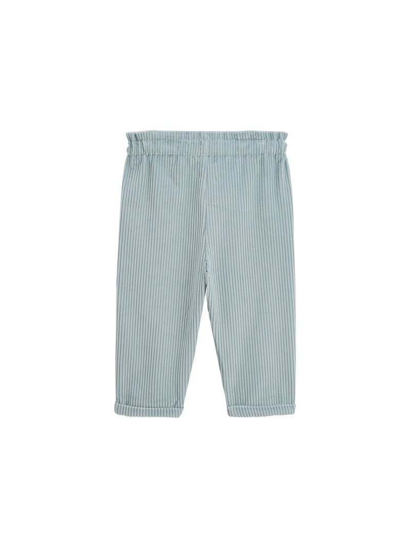 Pantalon bébé en velours côtelé Alma Bleu - Kiabi