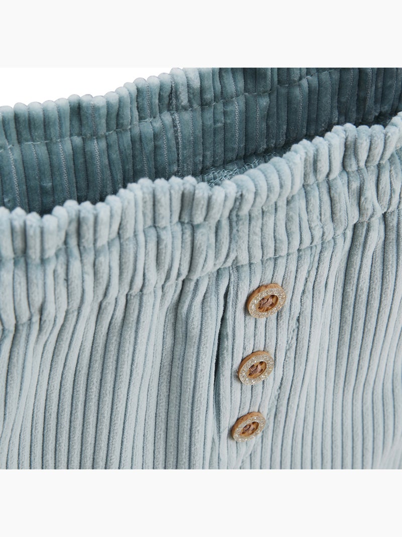 Pantalon bébé en velours côtelé Alma Bleu - Kiabi