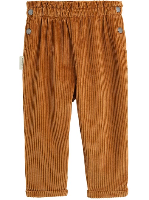 Pantalon bébé en velours côtelé cléo - Kiabi