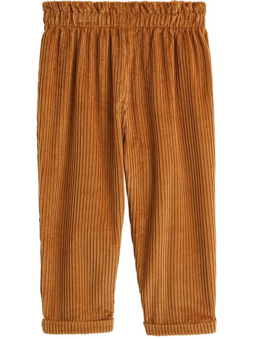 Pantalon bébé en velours côtelé cléo - Kiabi