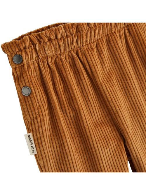 Pantalon bébé en velours côtelé cléo - Kiabi