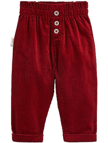 Pantalon bébé en velours côtelé grace