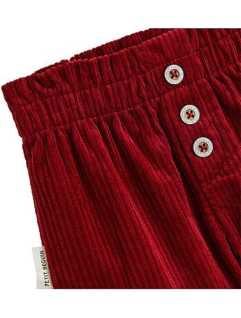 Pantalon bébé en velours côtelé grace
